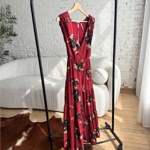 Free people all I got midi dress - red